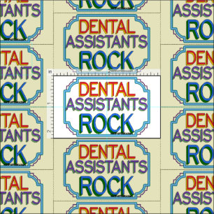Tecido Dental Assistentes Rock