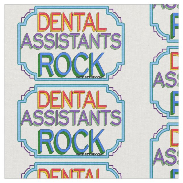 Tecido Dental Assistentes Rock (Detalhe)