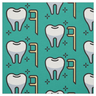 Tecido Dentes e Padrões de Fio Dental Cortantes