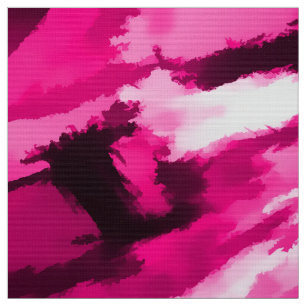 Tecido Desenhista Camo no rosa quente