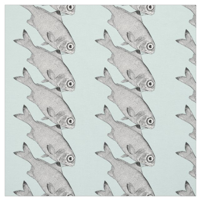 Tecido Desenho de peixe-safra (Modelo)