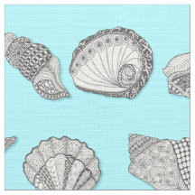 Desenho manual de Seashell Beach Decor DIY Color