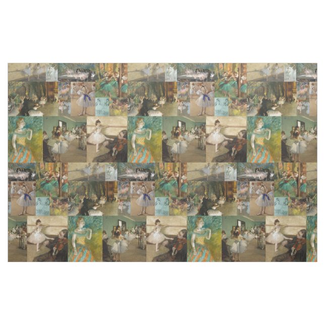 Tecido Desenhos de pinturas do Balé Elegante Degas (Fat Quarter)