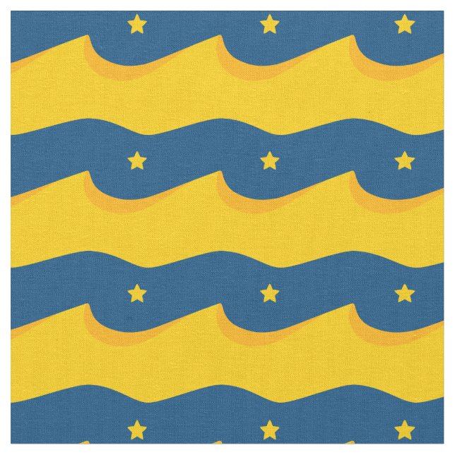 Tecido Desert in the night - a blue and yellow pattern (Detalhe)