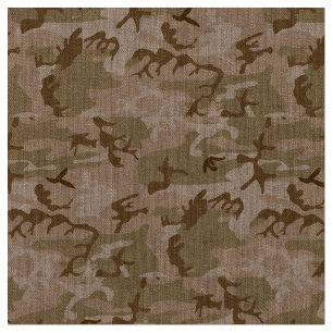 Tecido Deserto Camo - Camuflagem Marrom