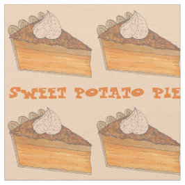 Tecido Deserto de Comida de Fatia de Batata Doce
