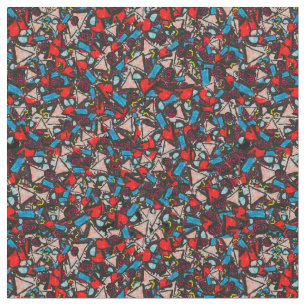 Tecido Design Abstrato Harmonioso De Caos Vibrante