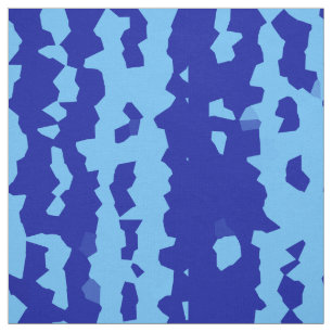 Tecido Design Abstrato Irregular Azul Ciano