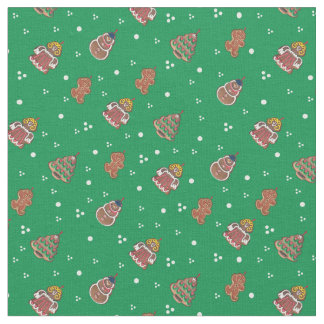 Tecido Design bonito do pão-de-espécie do Natal