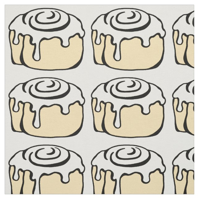 Tecido Design bonito dos desenhos animados do bolo de mel (Modelo)