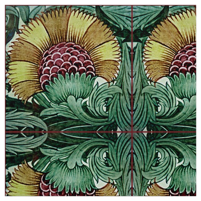 Tecido Design botânico velho do Victorian para matérias (Modelo)