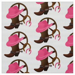 Tecido Design Branco da Cowgirl