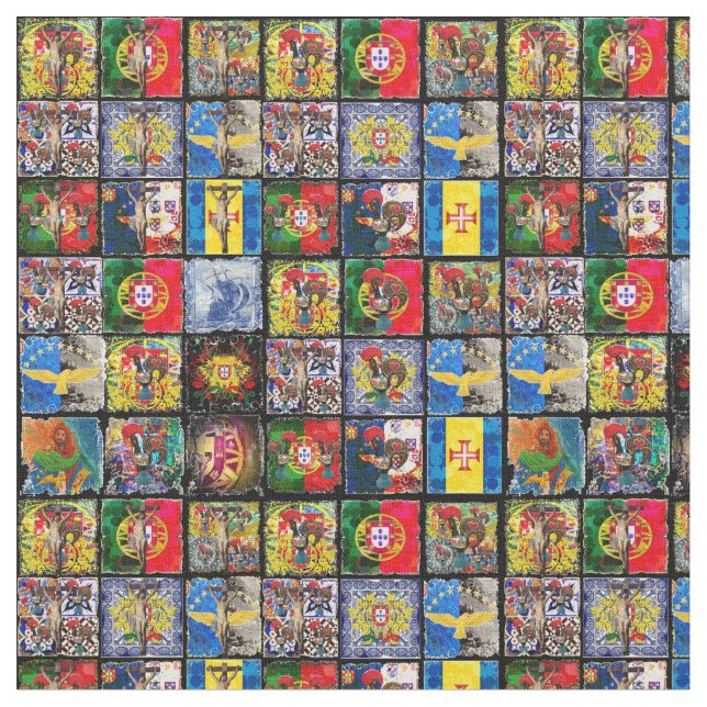 Tecido Design de arte popular portuguesa (Detalhe)