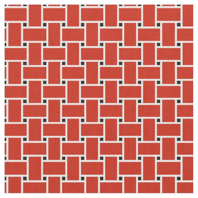 Tecido Design de cesto vermelho-claro (Detalhe)
