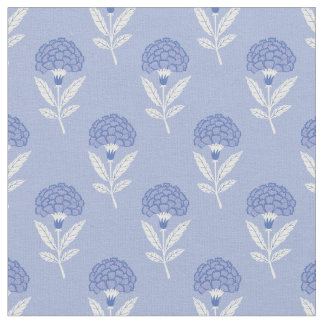 Tecido Design de flor-da-flor-azul-claro-azul