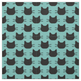 Tecido Design de Gatos Pretos