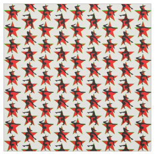 TECIDO DESIGN DE GINÁSTICA DE HOLIDAY RED