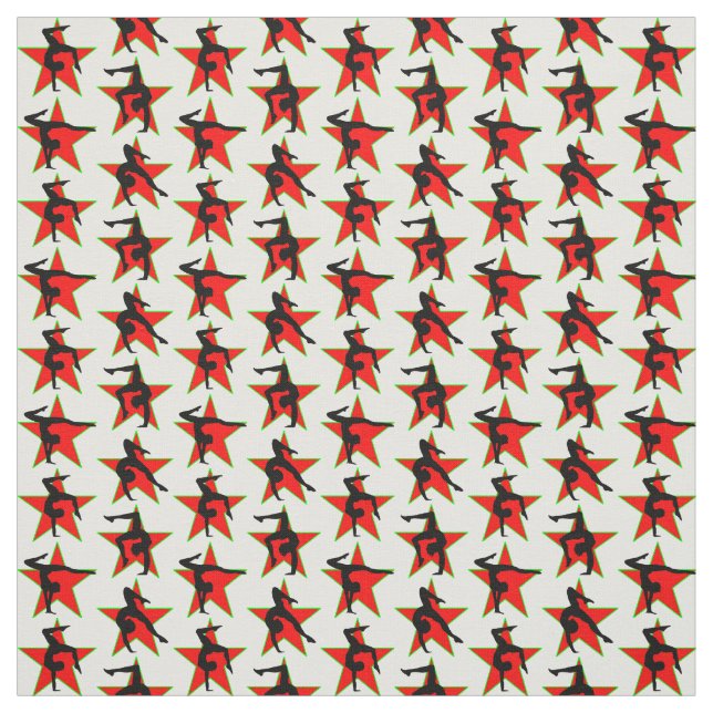 TECIDO DESIGN DE GINÁSTICA DE HOLIDAY RED (Modelo)