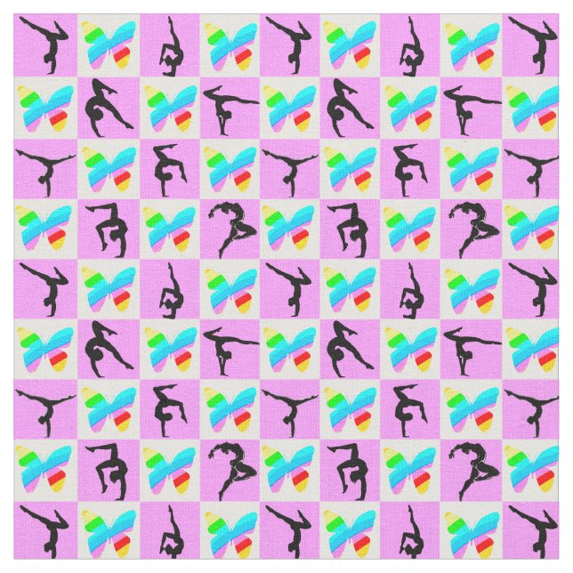 Tecido DESIGN DE GINÁSTICA DE PILHA bonito (Detalhe)