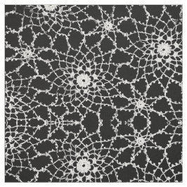Tecido Design De Lace Tatuado Preto E Branco