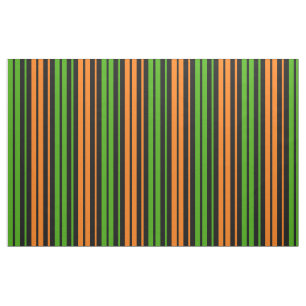 Tecido Design de Listras Verticais Laranja Verde 