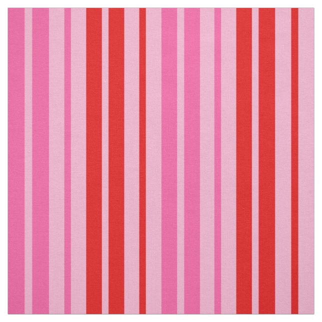 Tecido Design de Listras Verticais Rosa de Chiclete Verme (Modelo)