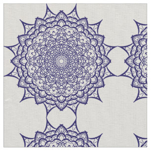 Tecido Design de mandala azul