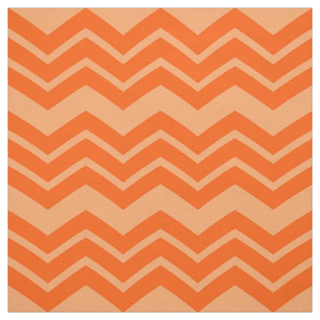 Tecido Design de Padrão de Chevron Zigzag Laranja (Modelo)