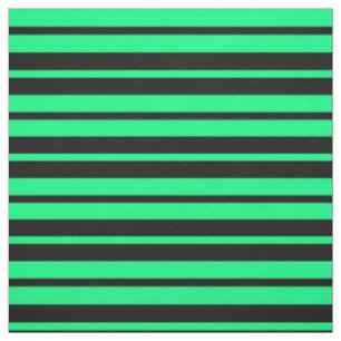 Tecido Design de Padrão de Faixa Preta Verde