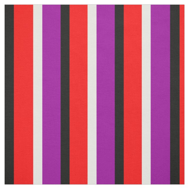 Tecido Design de Padrão de Stripe Roxo Vermelho (Modelo)