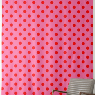 Tecido Design de Padrão do Bolinhas Vermelho a Rosa