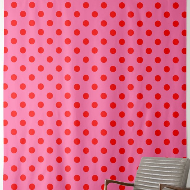 Tecido Design de Padrão do Bolinhas Vermelho a Rosa (Criador carregado)
