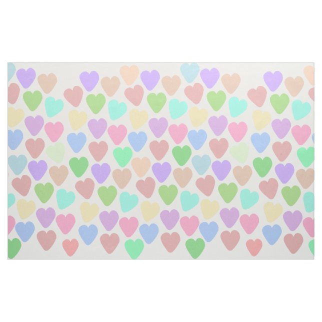 Tecido Design de Pastel Hearts (Jarda)