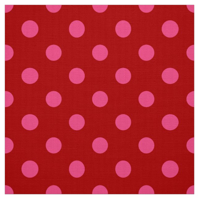 Tecido Design de Pontos Marrons Vermelho Rosa (Modelo)