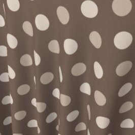Tecido Design de Pontos Polka Marrom Terra Neutra
