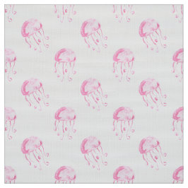 Tecido design de praia de água-viva rosa