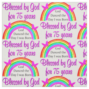 TECIDO DESIGN DE RAINBOW DE 75 ANOS PERSONALIZADO