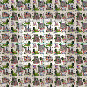 Tecido Design de Repetição do País do sorvete