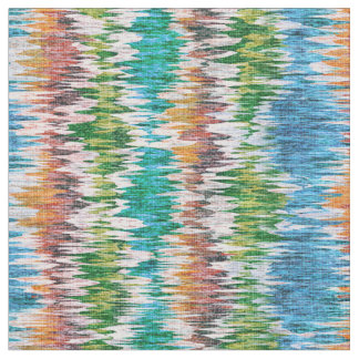 Tecido Design de striped abstrato no estilo Ikat.