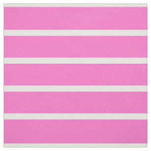 Tecido Design de Stripes Brancas e Rosa