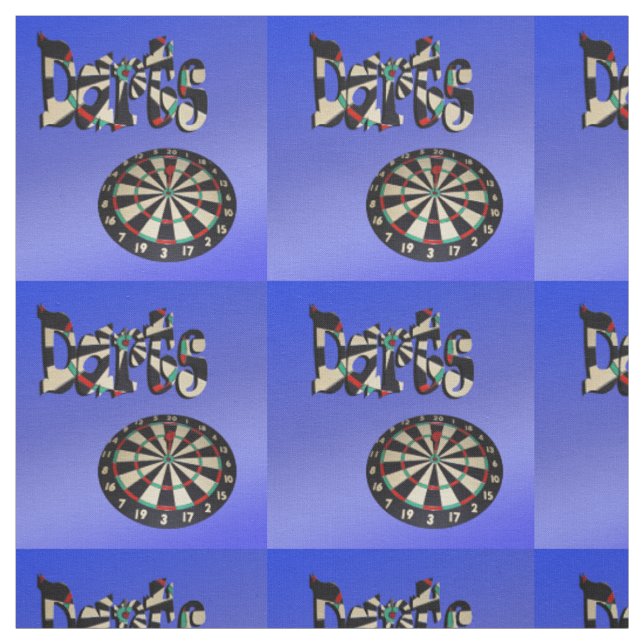 Tecido Design do Logotipo Darts Azul (Modelo)