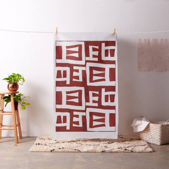 Tecido Design do Mapa Africano em Grande Escala (In Situ)