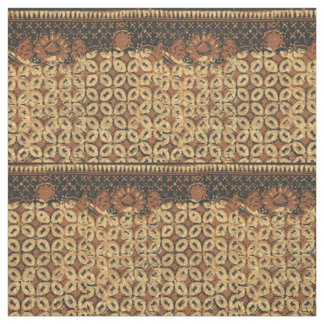 Tecido Design do padrão de arte do café Bean Batik (Modelo)