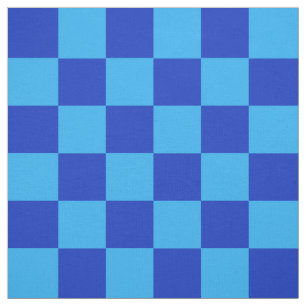 Tecido Design do Verificador Azul Claro e Escuro