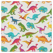 Tecido Design dos dinossauros