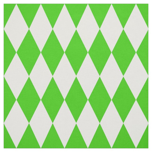 Tecido Design dos Verificadores de Ouros Branco Verde (Modelo)