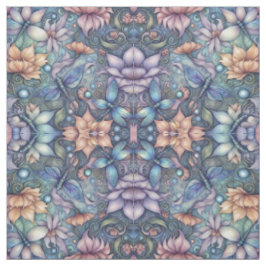 Tecido Design Dourado Azul do Damasco de Energia