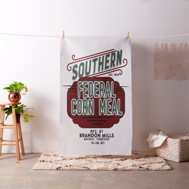 Tecido Design federal do saco da grão da farinha de milho (In Situ)