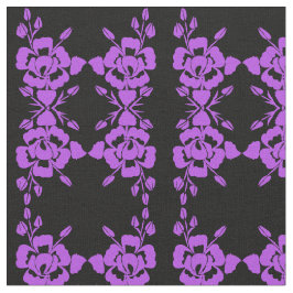 Tecido Design fino roxo e preto