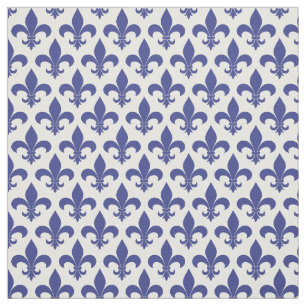 Tecido Design francês do teste padrão azul francês da